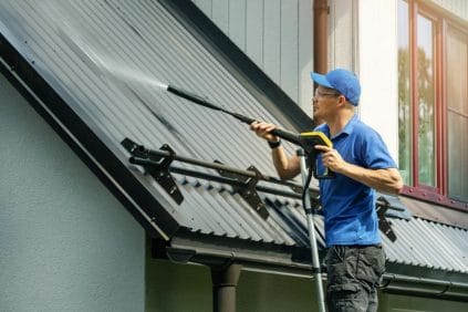 Pressure Wash Your Metal Roof